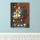 Blume Stillleben mit dem Vogelnest Severin Roesen Leinwanddruck (Insitu (Holzboden))