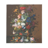 Blume Stillleben mit dem Vogelnest Severin Roesen Notizblock (Vorderseite)