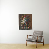 Blume Stillleben mit dem Vogelnest Severin Roesen Wandteppich (Beispiel)