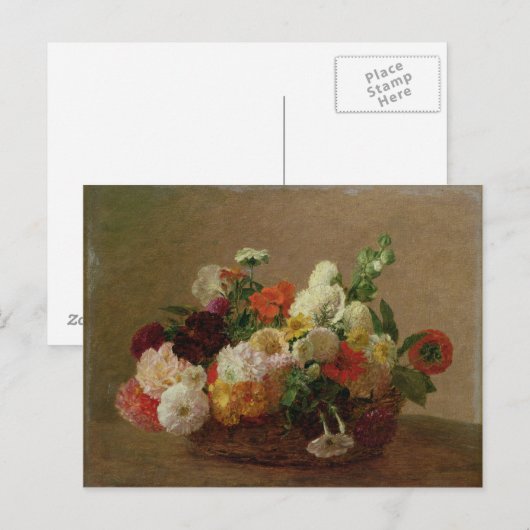 Blume Stillleben Postkarte (Vorne/Hinten)