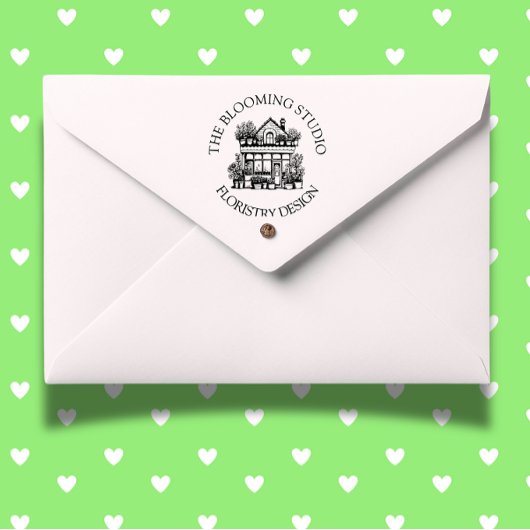 Blume Storefront Rubber Briefmarke Gummistempel