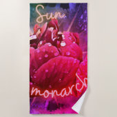 Blume Strandtuch (Vorderseite)