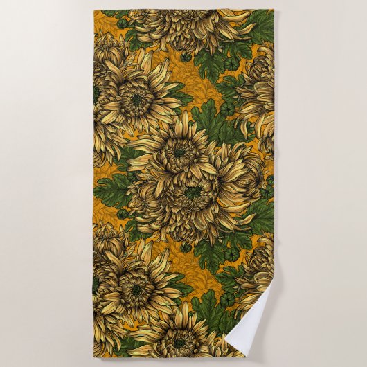 Blume Strandtuch (Vorderseite)