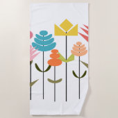 Blume Strandtuch (Vorderseite)