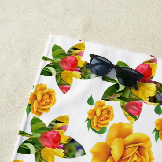 Blume Strandtuch (Beispiel)