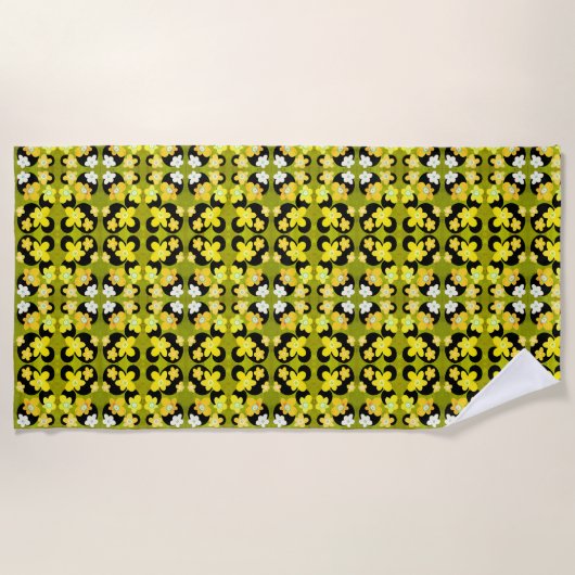 Blume Strandtuch (Vorderseite)