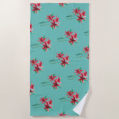 Blume Strandtuch (Vorderseite)