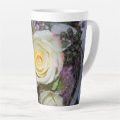 Blume Strauß Latte Tasse (Rechte Ecke)