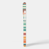 Blume Streifen Retro (E) Case-Mate iPhone Hülle (Rückseite / Links)