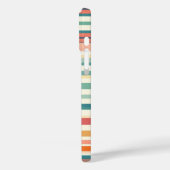 Blume Streifen Retro (H) Case-Mate iPhone Hülle (Rückseite / Links)