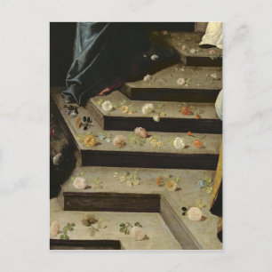 Blume streuen postkarte