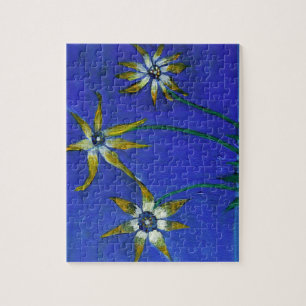 Blume strukturierte Kunst Puzzle mit Geschenkboxen