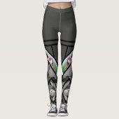 Blume Strumpf Leggings (Vorderseite)