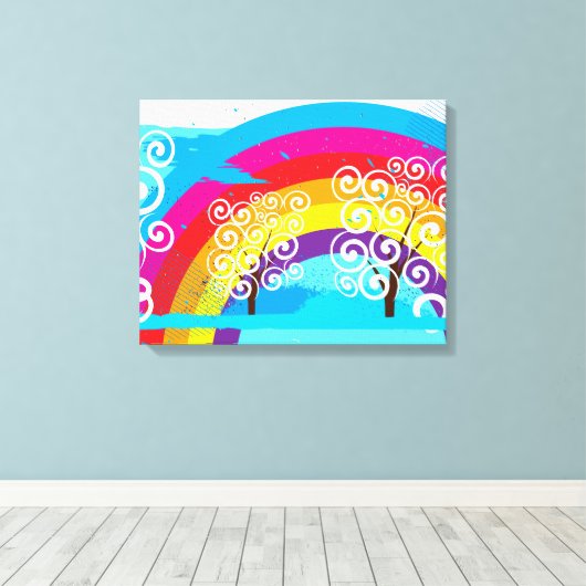 Blume Studio Leinwanddruck (Insitu (Holzboden))