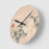 Blume Study - Yun Bing (Chinesisch) Runde Wanduhr (Winkel)
