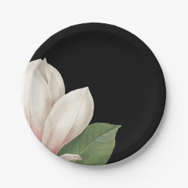 Blume SüdMagnolien | Elegant Black Pappteller