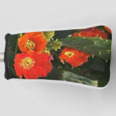 Blume Südwest Kaktus Hellrotes Blumenblut Golf Headcover (Vorderseite)