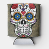 Blume Sugar Skull Dosenkühler (Vorderseite)