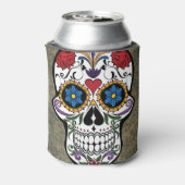 Blume Sugar Skull Dosenkühler (Kanne Rückseite)