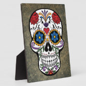 Blume Sugar Skull Fotoplatte (Seite)