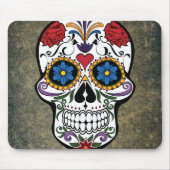Blume Sugar Skull Mousepad (Vorne)
