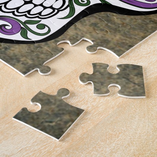 Blume Sugar Skull Puzzle (Seite)