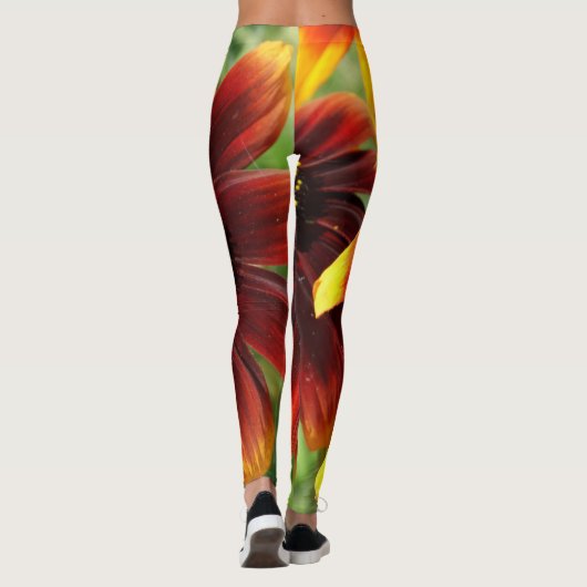 Blume Summer Custom Leggings (Rückseite)