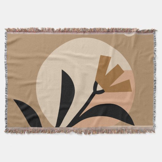 Blume Sun Boho Decke (Vorderseite)