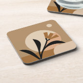 Blume Sun Boho Getränkeuntersetzer (Linke Seite)