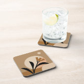 Blume Sun Boho Getränkeuntersetzer (Rechte Seite)