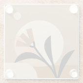 Blume Sun Boho Glasuntersetzer (Rückseite)