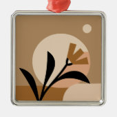 Blume Sun Boho Ornament Aus Metall (Vorne)