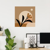 Blume Sun Boho Poster (Heimbüro)