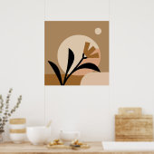 Blume Sun Boho Poster (Küche)