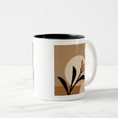 Blume Sun Boho Zweifarbige Tasse (VorderseiteRechts)