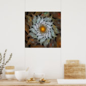 "Blume Sun" Poster (Küche)