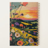 Blume Sunset Planner Planer (Rückseite)