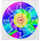 Blume Sunshine Duschvorhang (Vorderseite)