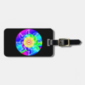 Blume Sunshine Gepäckanhänger (Vorderseite horizontal)