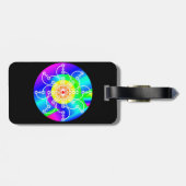 Blume Sunshine Gepäckanhänger (Rückseite horizontal)