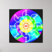 Blume Sunshine Stretched Canvas Print Leinwanddruck (Vorderseite)