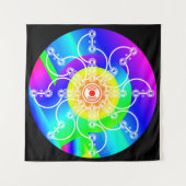 Blume Sunshine Tapestry Wandteppich (Vorderseite (Horizontal))