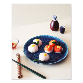 Blume Sushi Fotodruck
