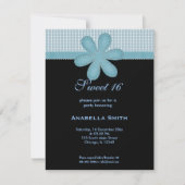 Blume Süß 16 Einladung (Vorderseite)