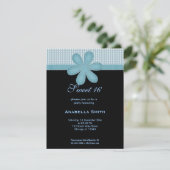 Blume Süß 16 Einladung (Stehend Vorderseite)