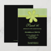 Blume Süß 16 Einladung (Vorne/Hinten)