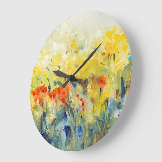 Blume Sway II Große Wanduhr (Winkel)