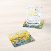 Blume Sway II Rechteckiger Pappuntersetzer (Vor Ort)