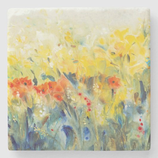 Blume Sway II Steinuntersetzer (Vorderseite)