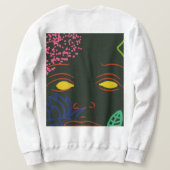 Blume Sweatshirt (Design Rückseite)